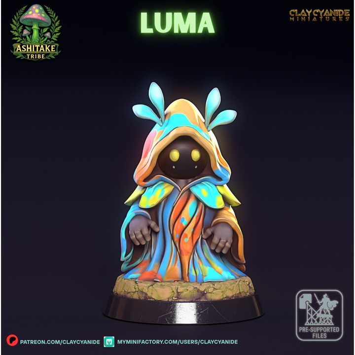 Mushroom Luma — Dark Fantasy Monsters STL miniature by Clay Cyanide