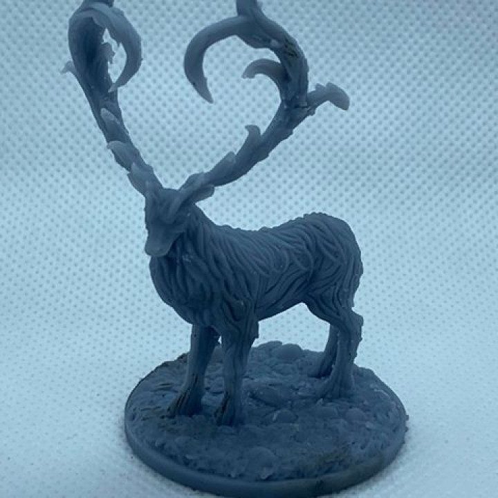 Mutated Forest Stag — Dark Fantasy Monsters STL miniature by Clay Cyanide