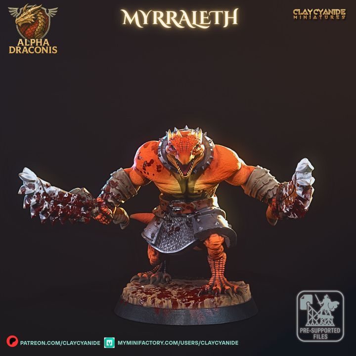Myrraleth — Dragon Miniatures STL miniature by Clay Cyanide