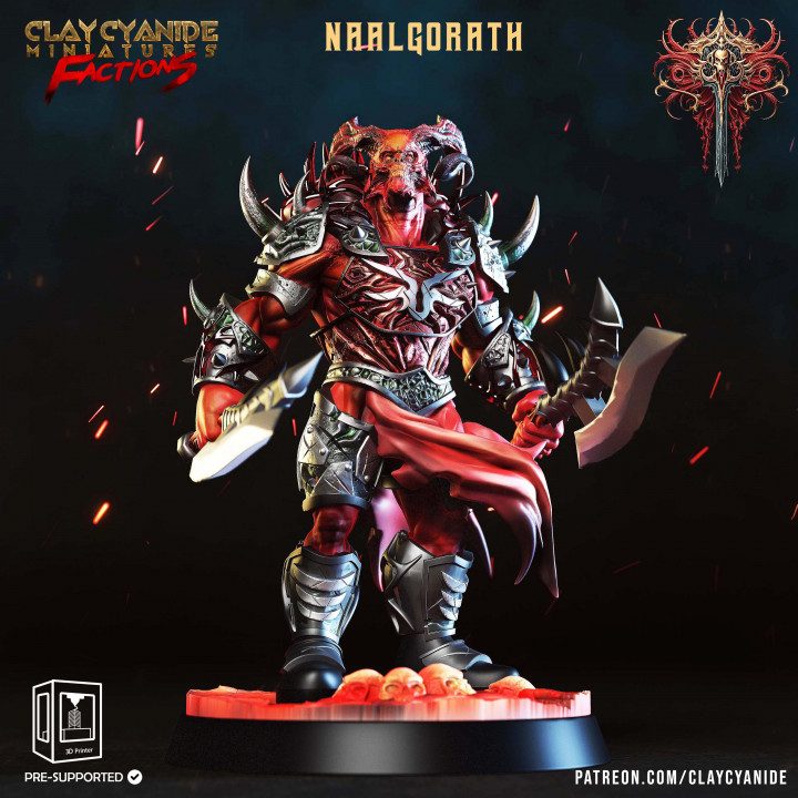 Naalgorath — Clay Cyanide Collection STL miniature by Clay Cyanide