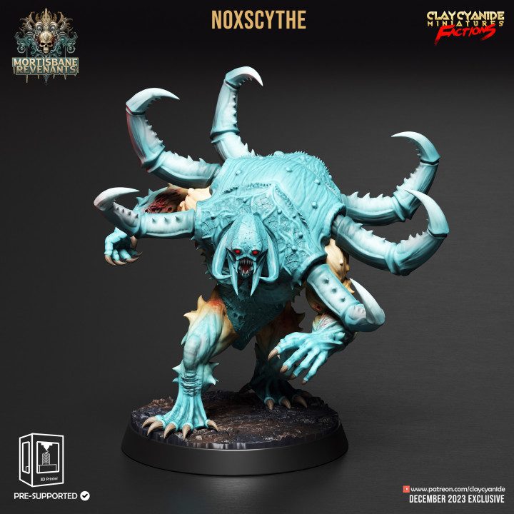 Noxscythe — Dark Fantasy Monsters STL miniature by Clay Cyanide