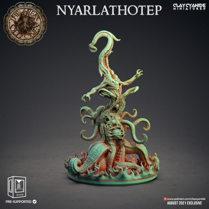 Nyarlathotep — Dark Fantasy Monsters STL miniature by Clay Cyanide