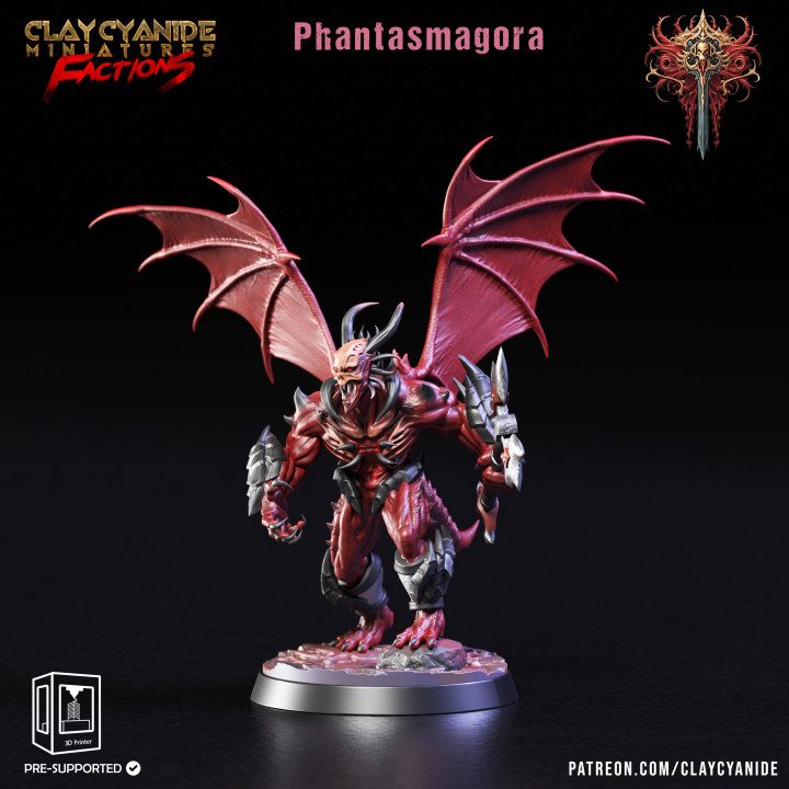 Phantasmagora — Dark Fantasy Monsters STL miniature by Clay Cyanide