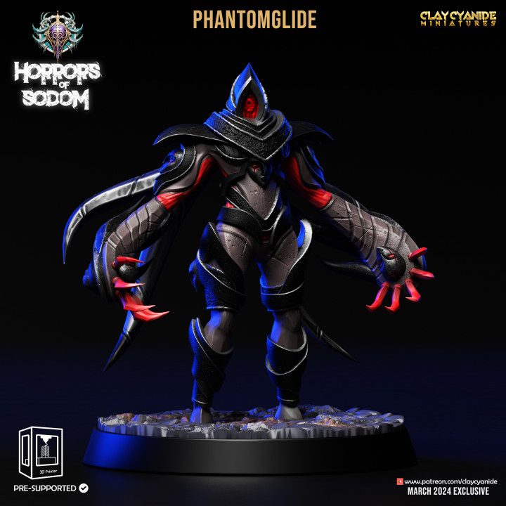 Phantomglide — Dark Fantasy Monsters STL miniature by Clay Cyanide