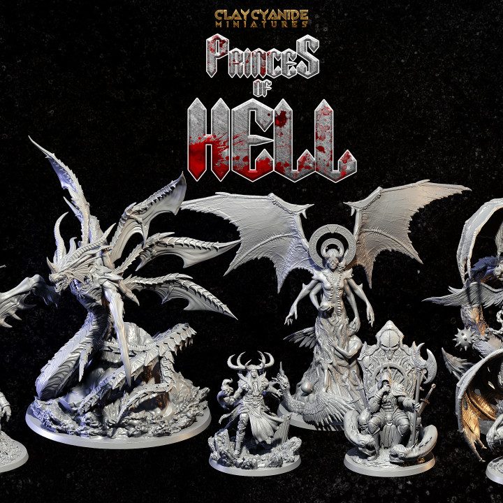 Princes of Hell — Ars Goetia STL miniature by Clay Cyanide