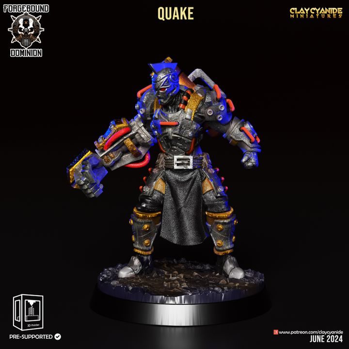Quake — Clay Cyanide Collection STL miniature by Clay Cyanide