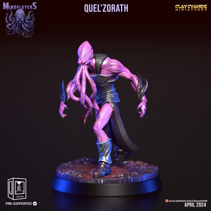 Quel'Zorath — Dark Fantasy Monsters STL miniature by Clay Cyanide