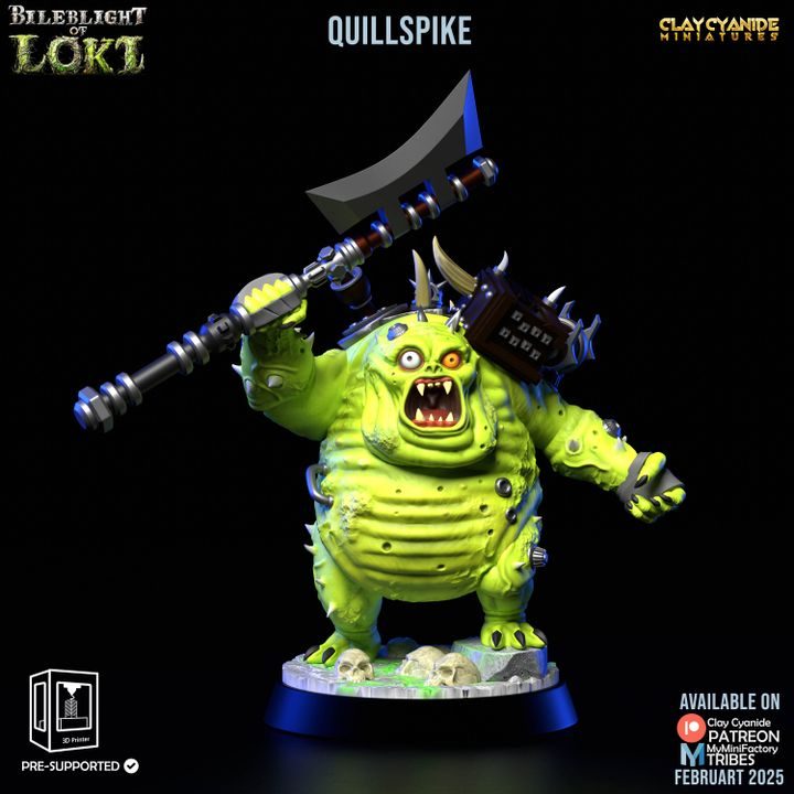 Quillspike — Dark Fantasy Monsters STL miniature by Clay Cyanide