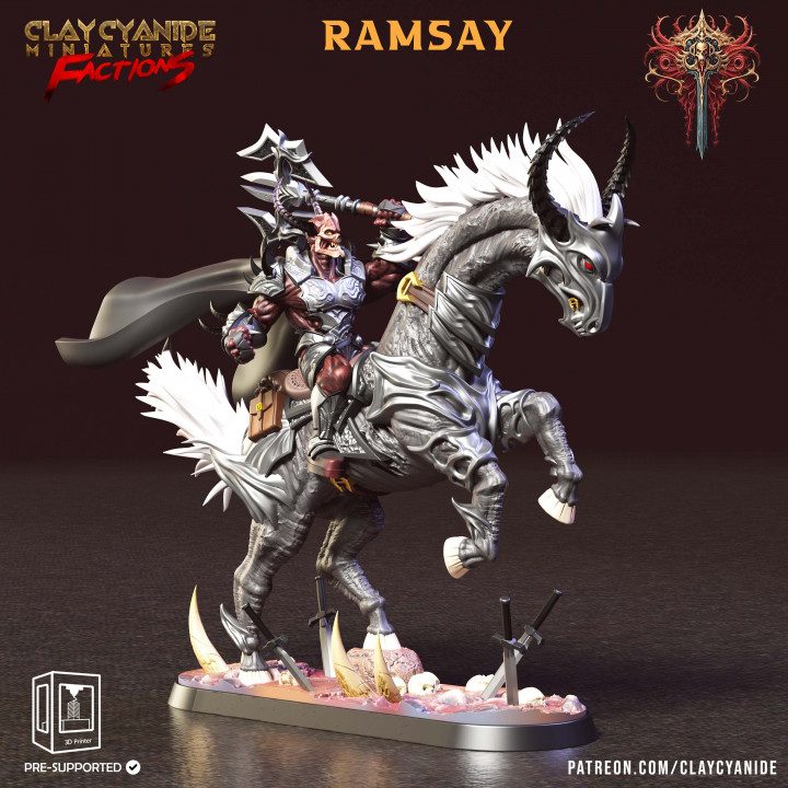 Ramsay — Clay Cyanide Collection STL miniature by Clay Cyanide