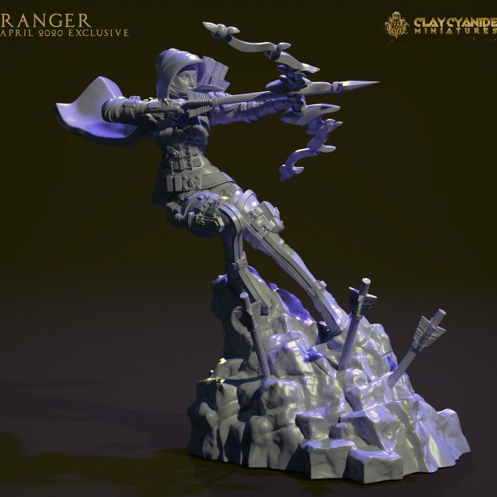 Ranger — Fantasy Heroes & Champions STL miniature by Clay Cyanide
