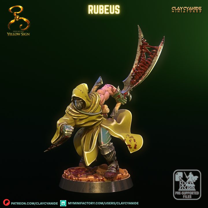 RUBEUS — Fantasy Heroes & Champions STL miniature by Clay Cyanide