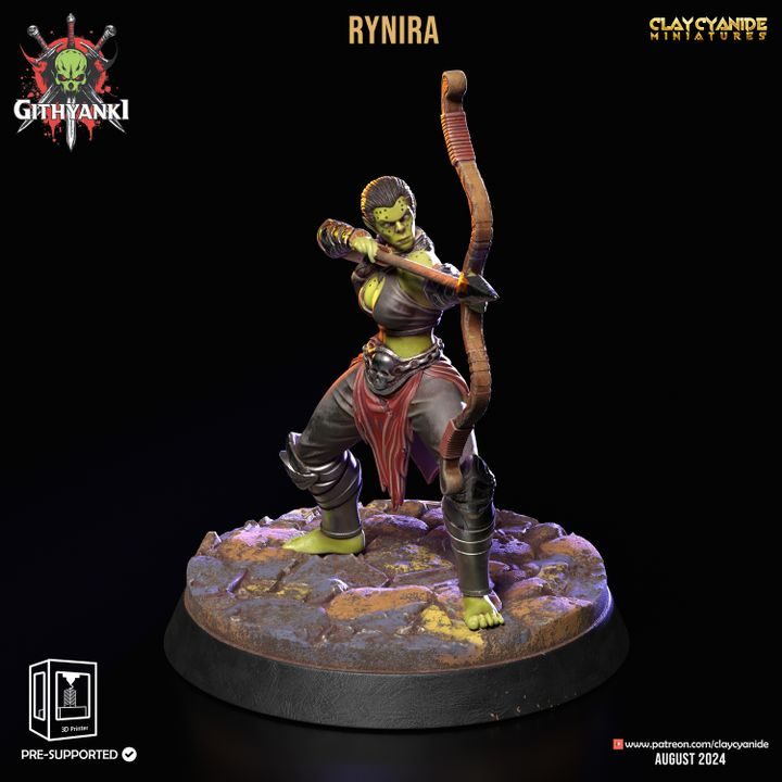 Rynira — Clay Cyanide Collection STL miniature by Clay Cyanide