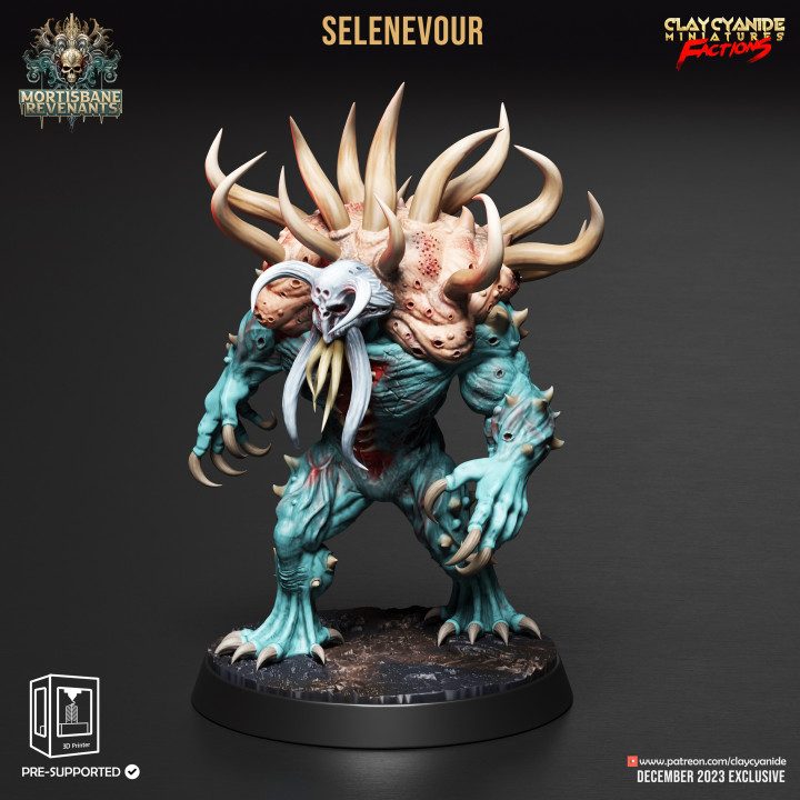 Selenevour — Dark Fantasy Monsters STL miniature by Clay Cyanide