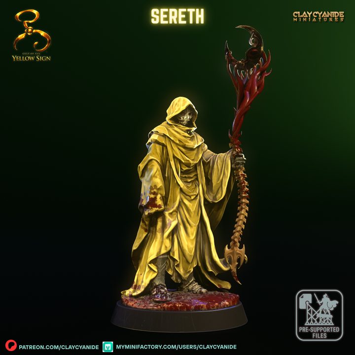 SERETH — Fantasy Heroes & Champions STL miniature by Clay Cyanide