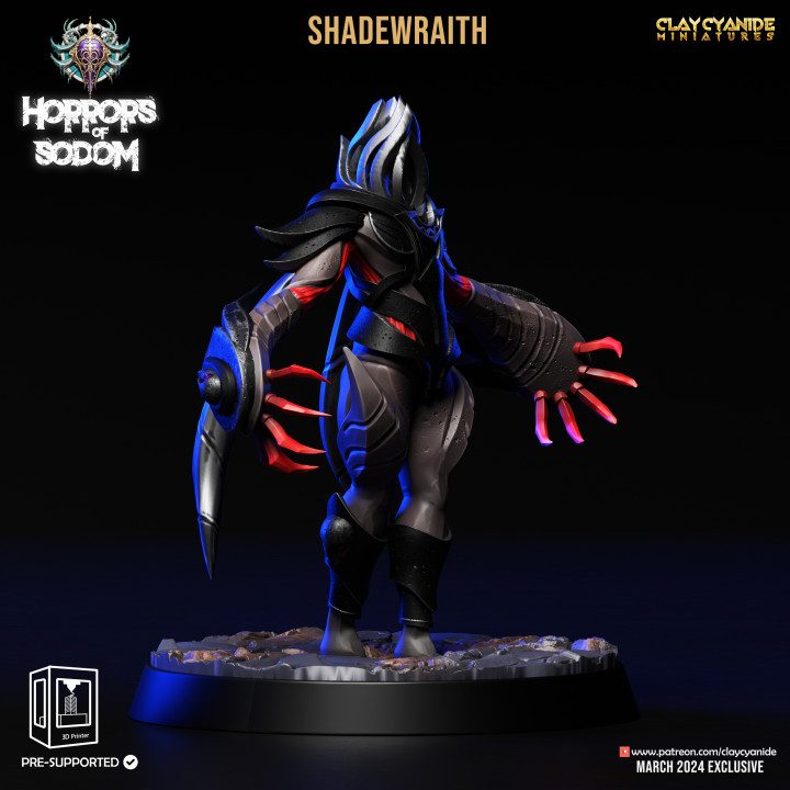 Shadewraith — Dark Fantasy Monsters STL miniature by Clay Cyanide