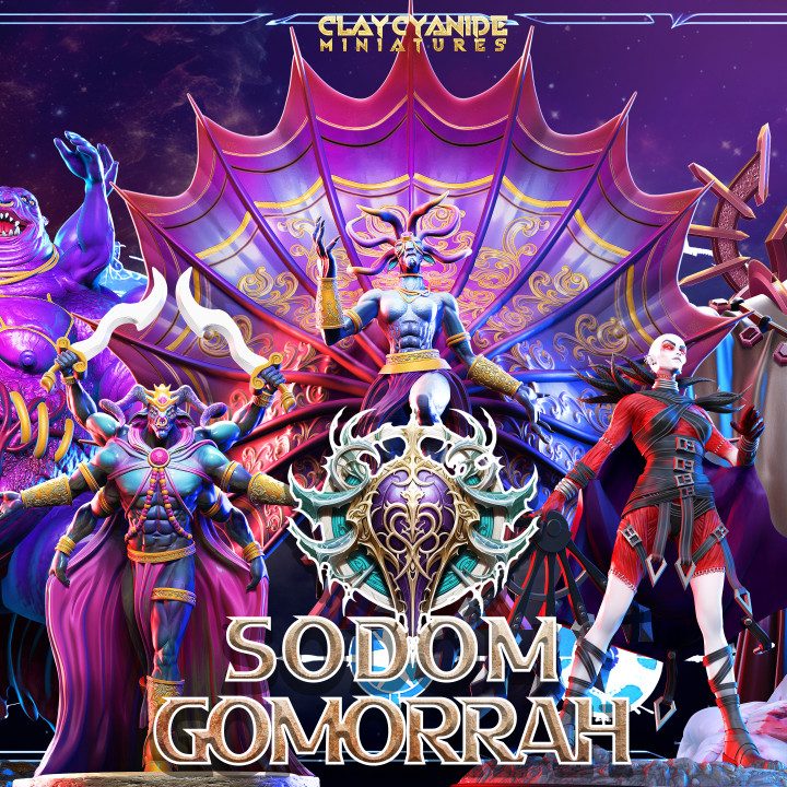 Sodom Gomorrah — Dark Fantasy Monsters STL miniature by Clay Cyanide