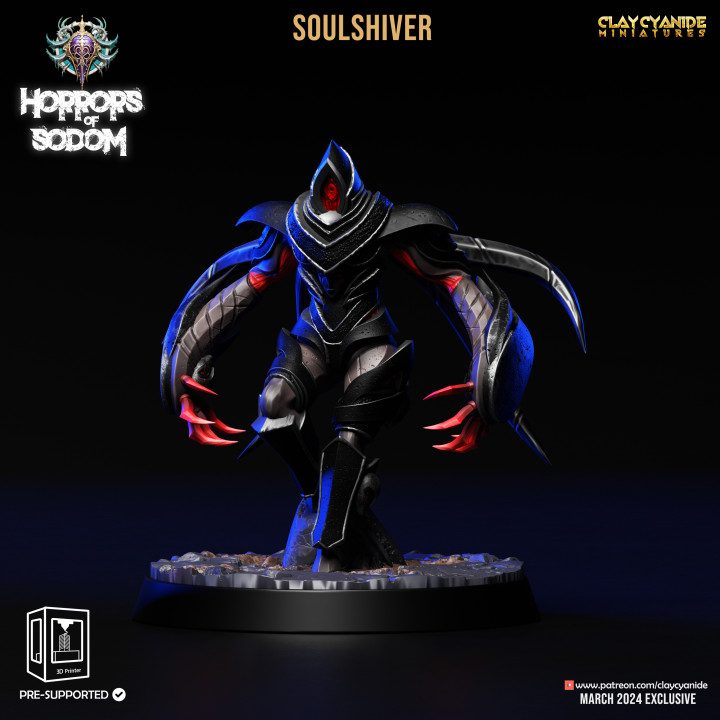 Soulshiver — Dark Fantasy Monsters STL miniature by Clay Cyanide