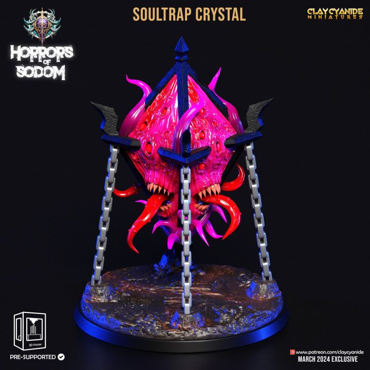 Soultrap Crystal — Terrain & Dungeon Props STL miniature by Clay Cyanide