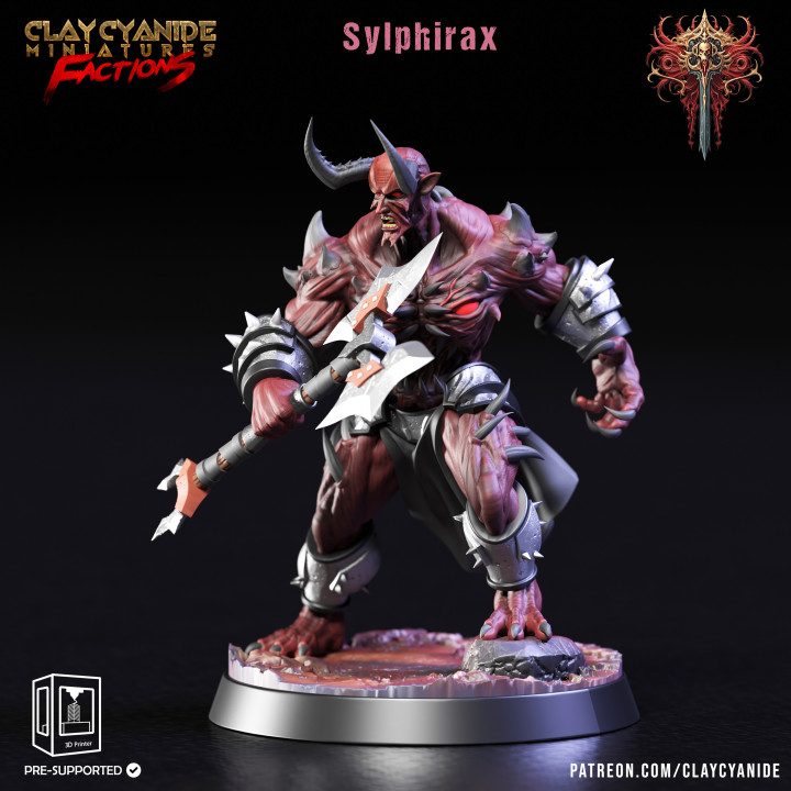 Sylphirax — Dark Fantasy Monsters STL miniature by Clay Cyanide