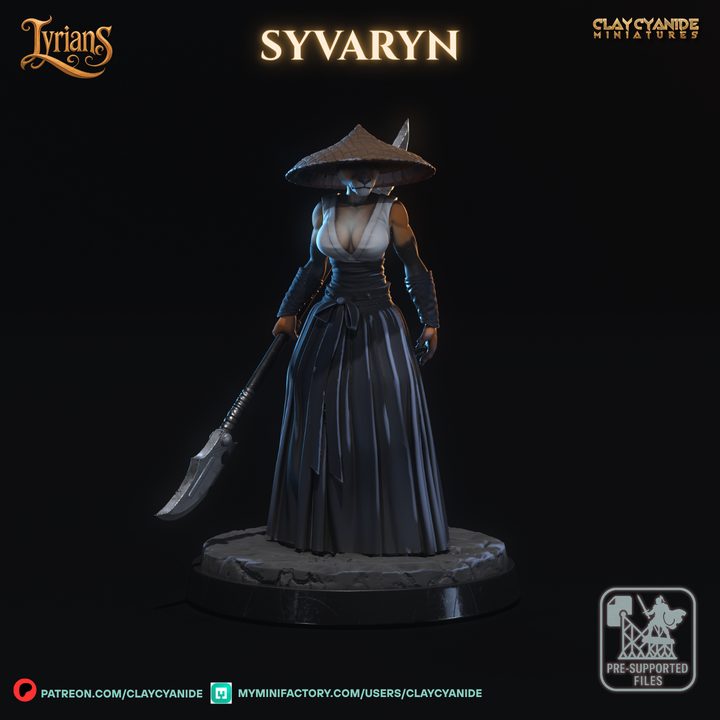 Syvaryn — Fantasy Heroes & Champions STL miniature by Clay Cyanide