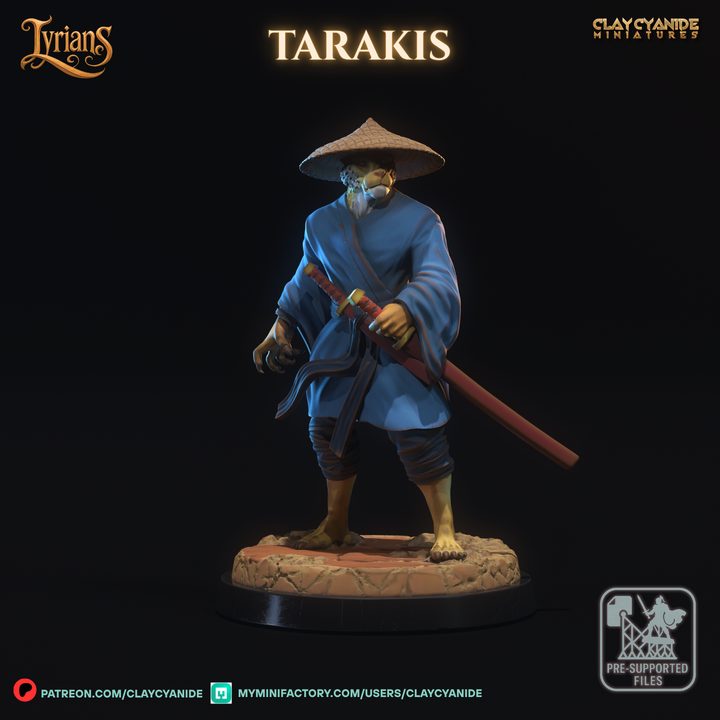 Tarakis — Fantasy Heroes & Champions STL miniature by Clay Cyanide
