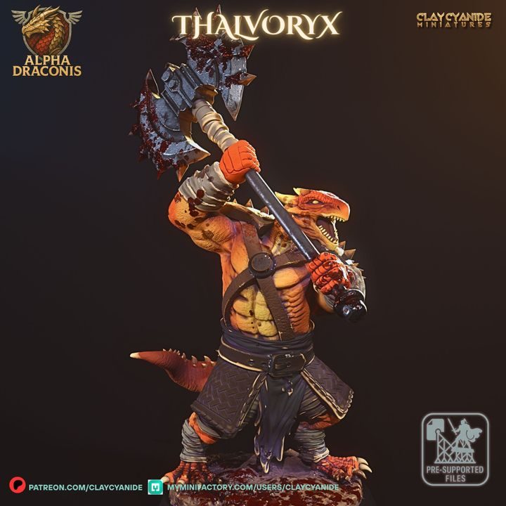Thalvoryx — Dragon Miniatures STL miniature by Clay Cyanide
