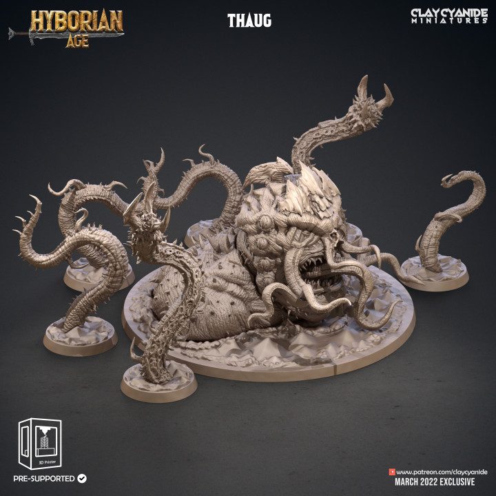 Thaug — Dark Fantasy Monsters STL miniature by Clay Cyanide