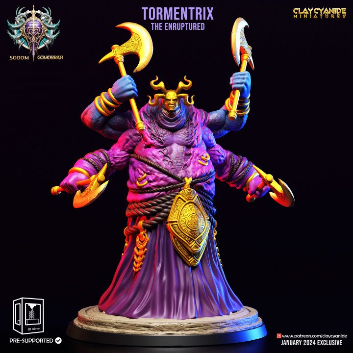 Tormentrix the Enruptured — Ars Goetia STL miniature by Clay Cyanide
