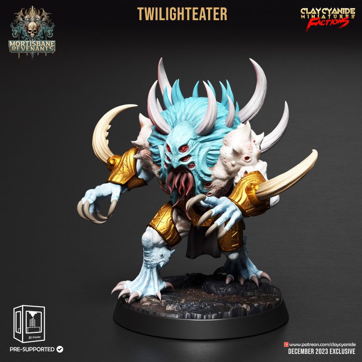 Twilighteater — Dark Fantasy Monsters STL miniature by Clay Cyanide