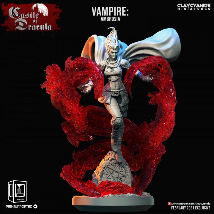 Vampires — Undead & Necromancy STL miniature by Clay Cyanide