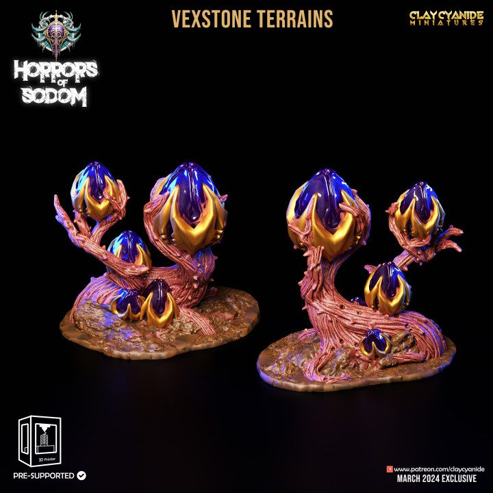 Vexstone Terrain 7 — Terrain & Dungeon Props STL miniature by Clay Cyanide