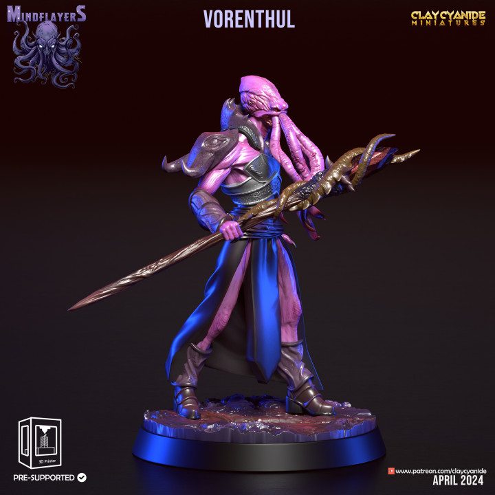 Vorenthul — Dark Fantasy Monsters STL miniature by Clay Cyanide