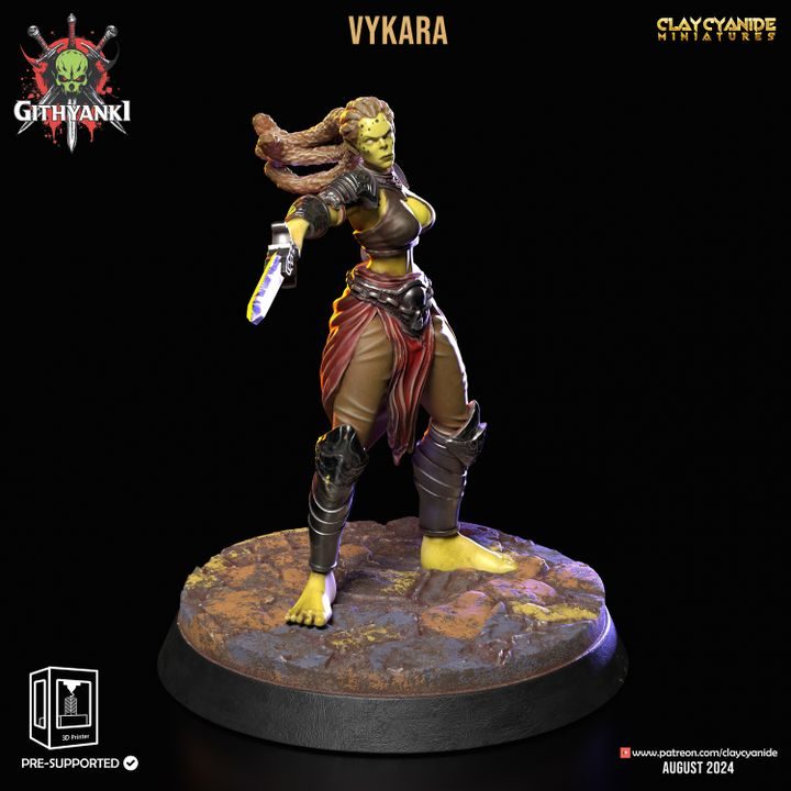 Vykara — Clay Cyanide Collection STL miniature by Clay Cyanide