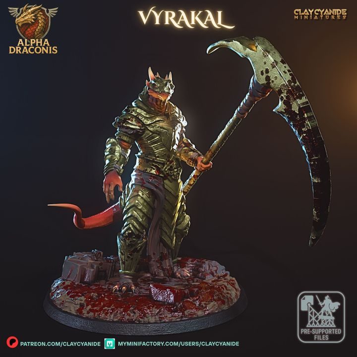 Vyrakal — Dragon Miniatures STL miniature by Clay Cyanide