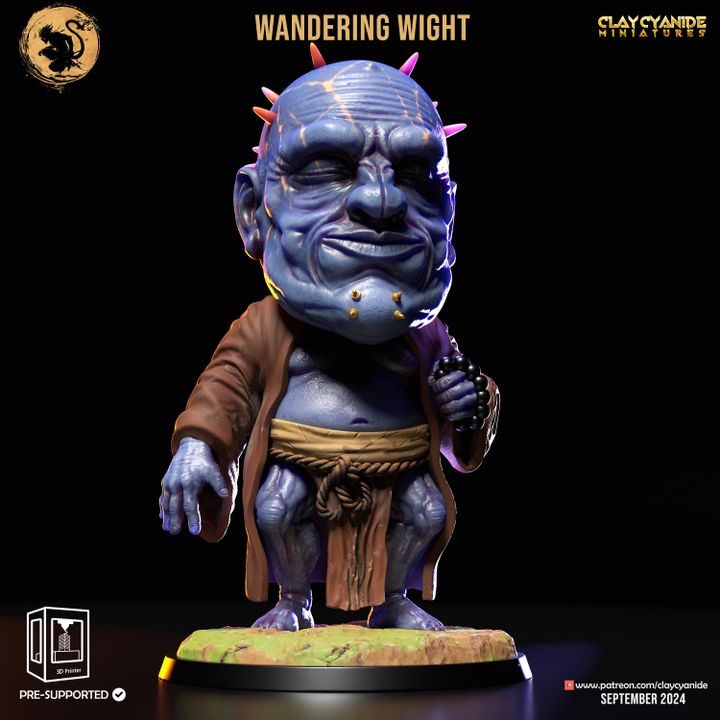 Wandering Wight — Undead & Necromancy STL miniature by Clay Cyanide