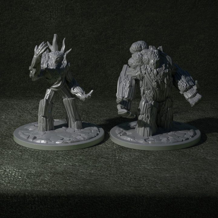 Wood Golem 2 — Dark Fantasy Monsters STL miniature by Clay Cyanide