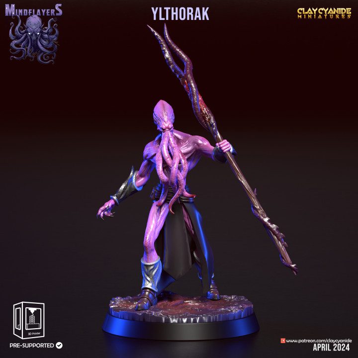Ylthorak — Dark Fantasy Monsters STL miniature by Clay Cyanide