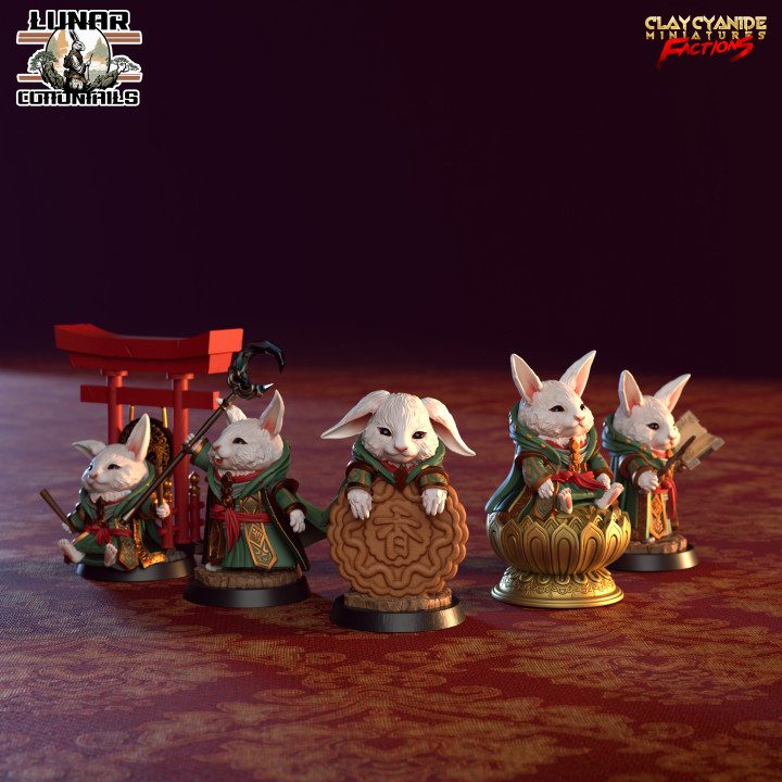 Young Cottontails — Dark Fantasy Monsters STL miniature by Clay Cyanide