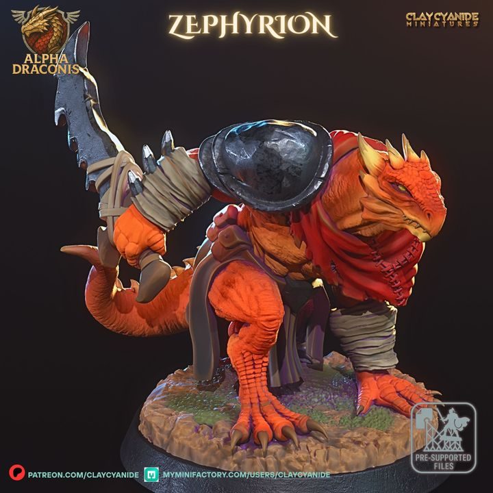 Zephyrion — Dragon Miniatures STL miniature by Clay Cyanide
