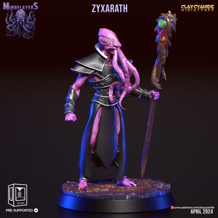 Zyxarath — Dark Fantasy Monsters STL miniature by Clay Cyanide