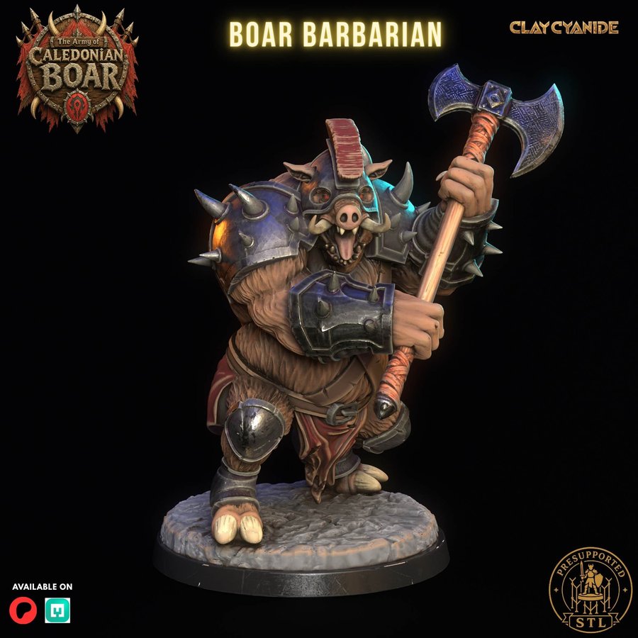 Boar Barbarian — all fury, no leash