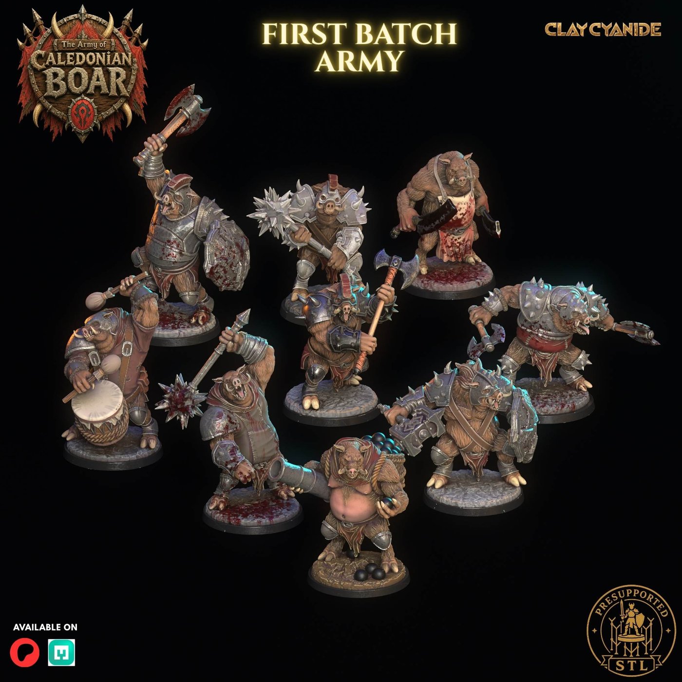 The Army of Caledonian Boar — the full First Rising warhost