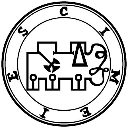 Seal of Cimeies — Ars Goetia demon #66 Marquis sigil from the Lesser Key of Solomon