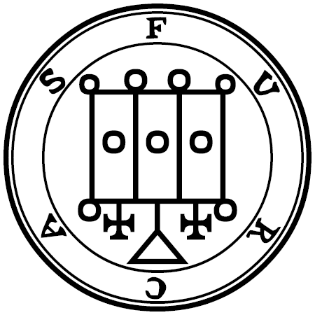 Seal of Furcas — Ars Goetia demon #50 Knight sigil from the Lesser Key of Solomon