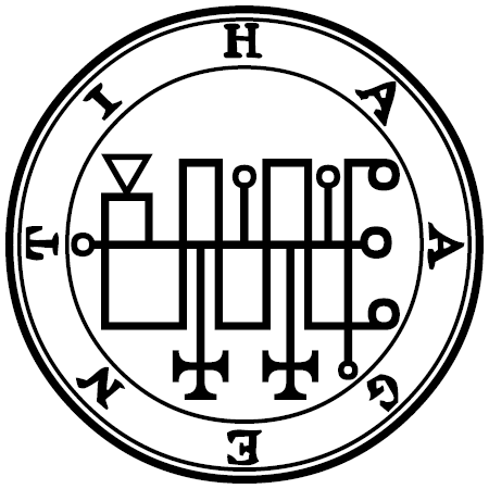 Seal of Haagenti — Ars Goetia demon #48 President sigil from the Lesser Key of Solomon