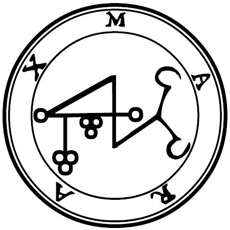 Seal of Morax — Ars Goetia demon #21 Count/President sigil from the Lesser Key of Solomon
