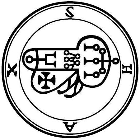 Seal of Shax — Ars Goetia demon #44 Marquis sigil from the Lesser Key of Solomon